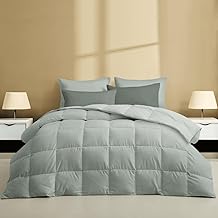 Zelesta Wonderbed Cotton 4-Season Duvet 140 x 200 cm - 2-in-1 Combination Duvet & Cover in One, Click System, Washable & Tumble Dryer-Safe, Anti-Allergic (Natural Green, 140 x 200 cm)