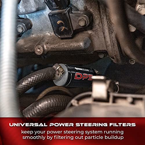 Dynamic Power Steering - Premium Universal Power Steering Filter, Dual Filtration System, High Capacity Stainless Steel, ⅜”, ½”, ⅝”, Black - Thumbnail 5