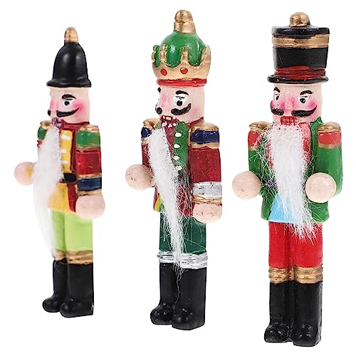 Imanes de resina UPKOCH con acabado artesanal de cascanueces navideños de colección 2