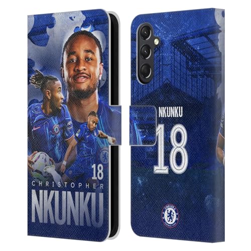 Chelsea FC Nkunku Étui Portefeuille Samsung Galaxy A24 4G Coque Cuir Téléphone M34 5G Housse