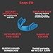 OPRO Mouthguard Snap-Fit Gum Shield for Ball, Combat and Stick Sports - No Boiling or Fitting Required -18 Month Warranty (Kids, Black)