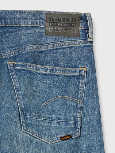 G-STAR RAW Men's Dakota Regular Straight Jeans, Blue (Faded Monsoon D23691-d498-g564), 33W x 34L4