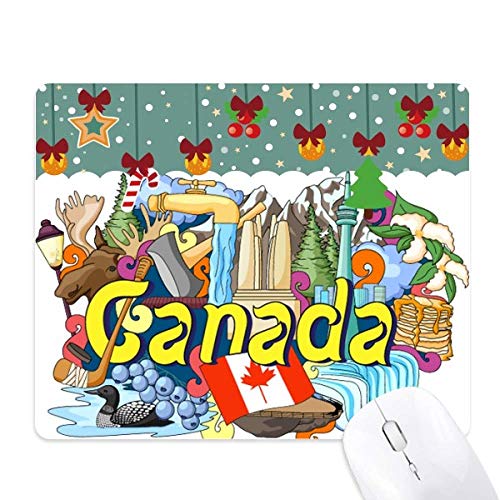 Tapis de souris érable Canada antidérapant en caoutchouc Rocky Mountains pour ordinateur
