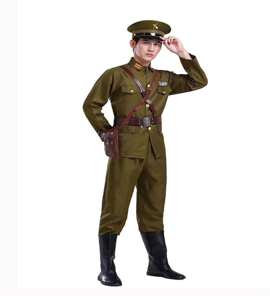 Amazon.co.jp: [NOQINHOO] 軍服 将校服セット 軍官 下士官 日本軍 兵士