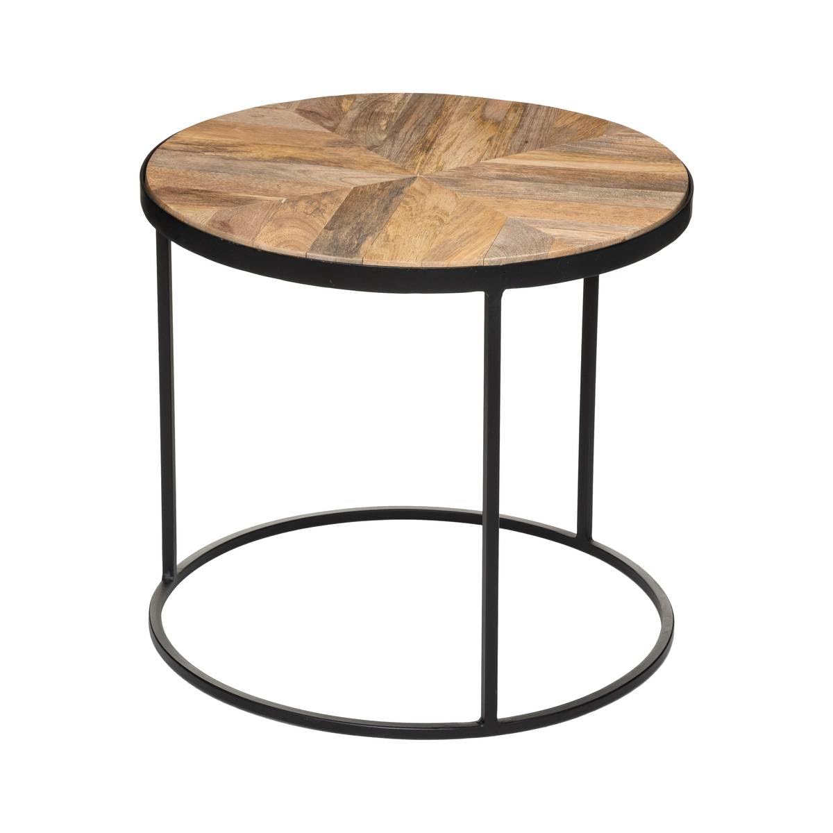 Set De 2 Tables Gigognes En Rotin Aoni - Style Bohème Pour Salon