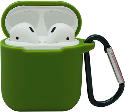 Miniatura 2 de HappyCover - Funda para AirPods, con llavero fácil al aire libre, gruesa, a prueba de golpes, 360, funda protectora de silicona con tapón antipolvo
