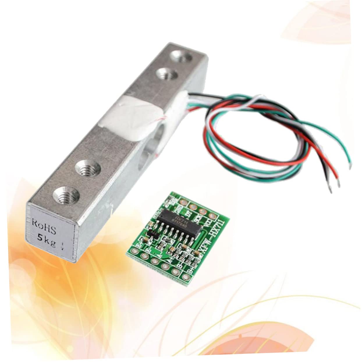 FUNOMOCYA 3pcs 5 Hx711 Weighing Sensor Hx711 Weighing Pressure Sensor Sensors High Pressure Tension Weighing Load Cell Amplifier Module Ad Converter Module Transducer Precision Ad Module