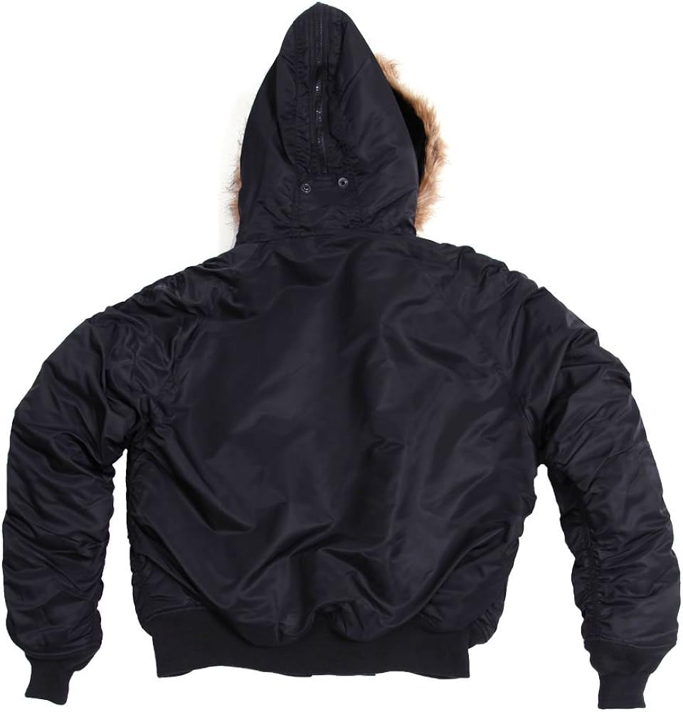 ®️ Alpha N-2B Flight Jacket Black XL Men's N-2B Short Waist Parka (Heritage) | Alpha Industries