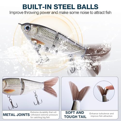 Goture 18PCS Fishing Lures Kit,Hard/Soft Bait Set for Bass Trout Fishing by Goture - Used condition - Image 5