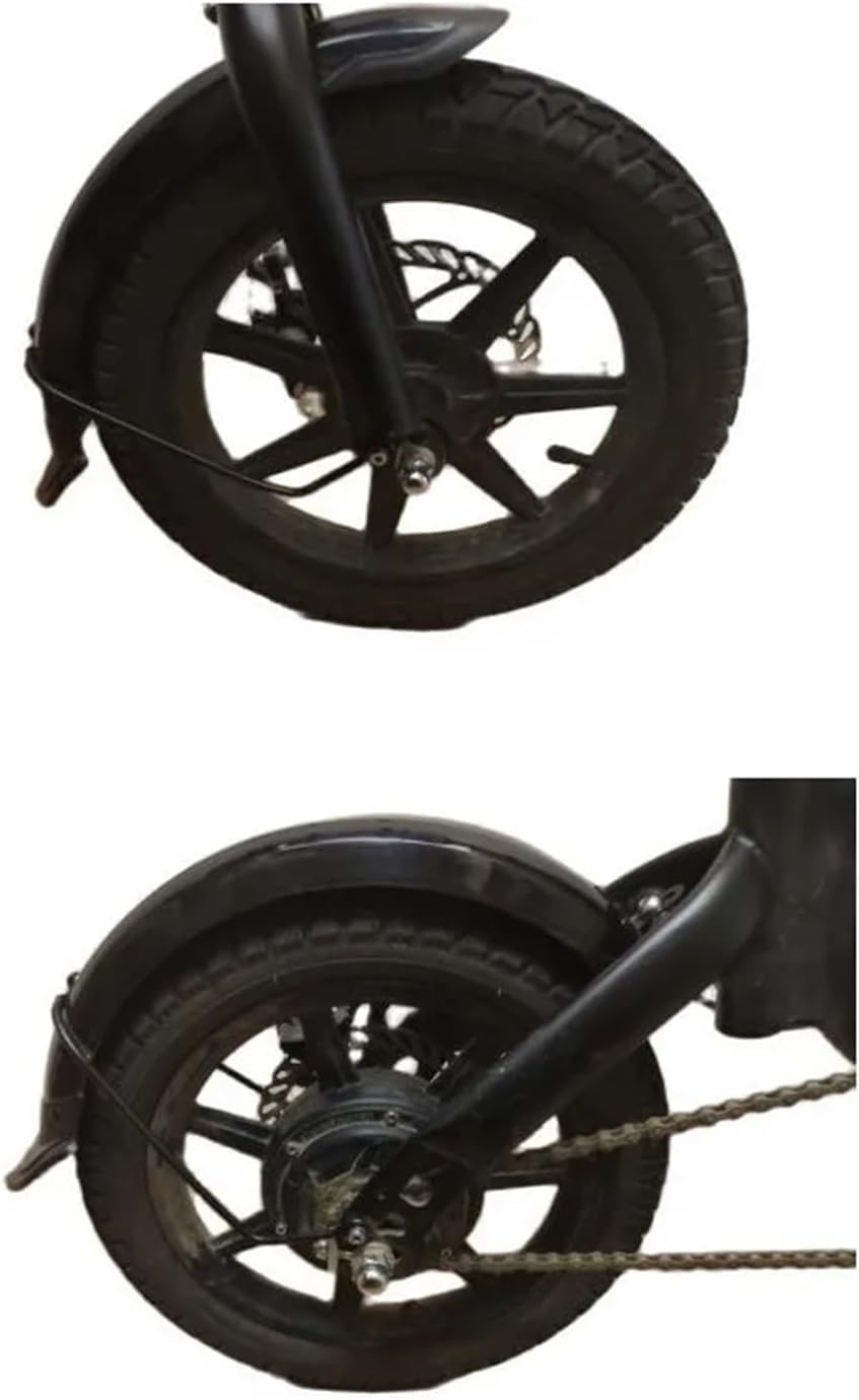 Parafango Bici Parafango for Bici Pieghevole Bicicletta Elettrica da 14 Pollici Staffa in Lega di Alluminio PP Riparo dalla Pioggia Tutto Compreso