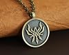 Collar de Baldur Jewelry con el Emblema de la Llama, en Plata o Latón | Diije del Emblema de la Llama disponible en plata esterlina 925 o latón, cada uno con cadena de 22 pulgadas a juego 4