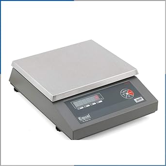 EQUAL Digital Weight Machine/Weighing Scale With Sealed Rechargeable Battery (Backup upto 15 Hrs) For Kitchen, Home, Commercial and Shop, 30kg, Mild Steel, 1 Year Warranty