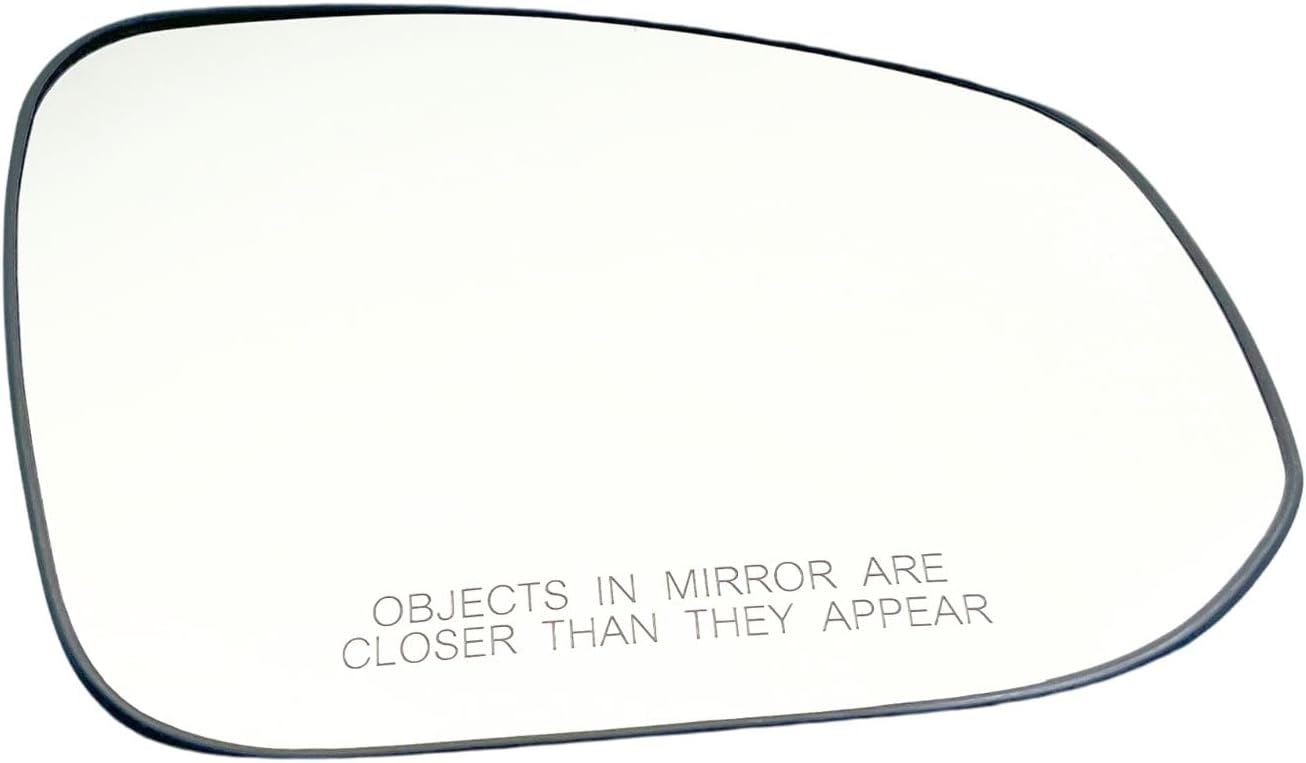 Left Driver Side Mirror Glass Heated w/Blind Spot Without Auto Dimming Compatible with for Toyota Rav4 2019-2024 Left Side View Mirror Replacement Glass With Backing (Blind Spot Left Driver Side)