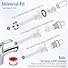 Tub Spout Adapter Kit Four in One Bathtub Faucet Adapter Slip Fit for 1/2'' Copper Pipe 1/2'' IPS and 3/4'' IPS, Includes Tub Spout Diverter Repair Kit with Assembly Tool