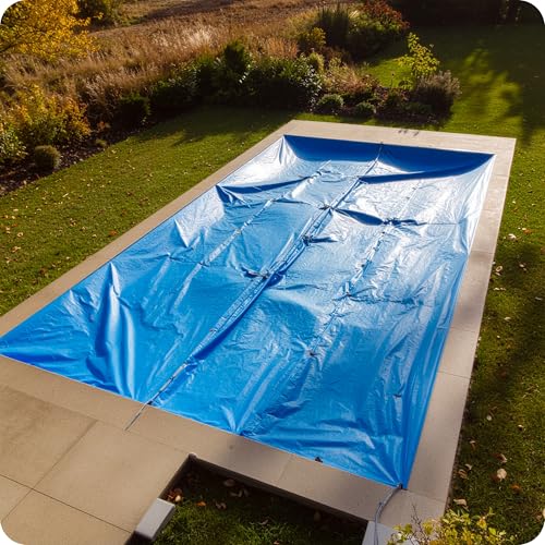 Lona impermeable con ojales ligera y flexible Garronda de 6x10 m azul lavable GD-0162 7