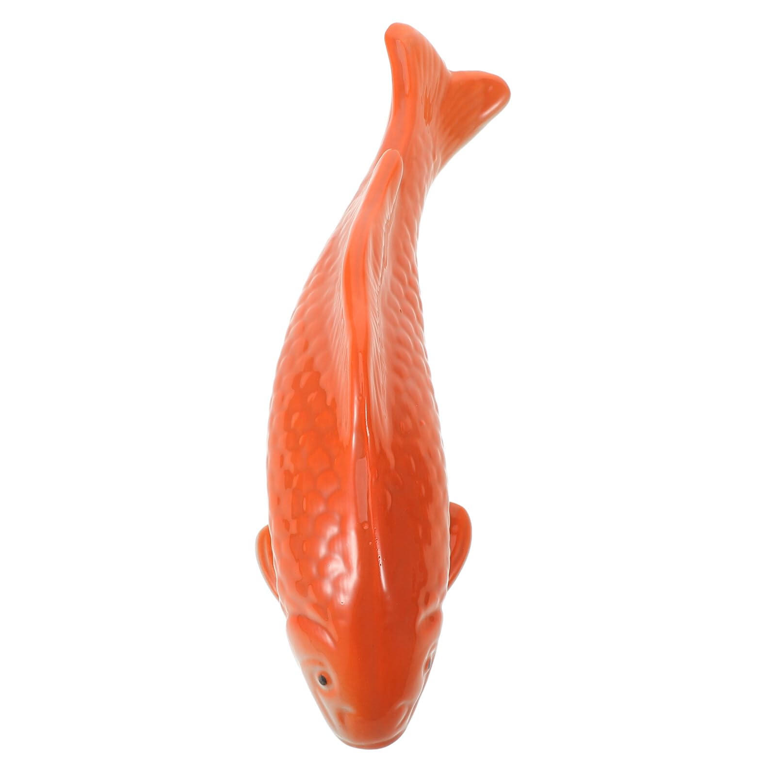 Luxshiny Decorazione Ceramica Forma di Pesce Flottante per Acquario Stile Cinese Accessorio per Pesci e Decorazioni Domestiche