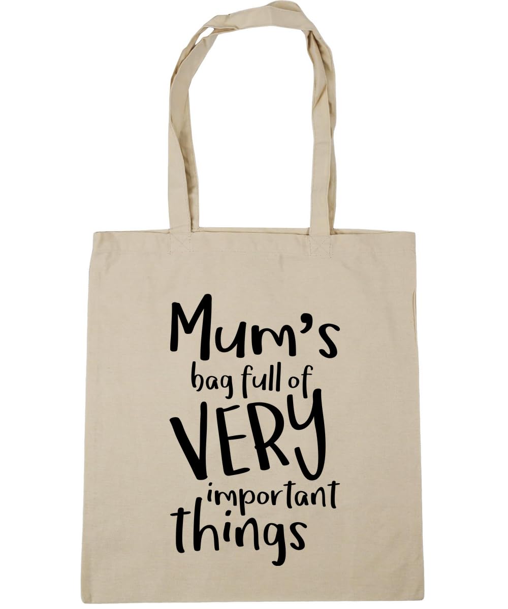Hippowarehouse Mum's Bag Full of Very Important Things Tote Shopping Gym Beach Bag 42cm x38cm, 10 litres
