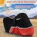 Waterproof Motorcycle Cover Compatible with Ducati Adventure with Box, 420D Oxford Cloth Cover for Snow Rain Dust Protection