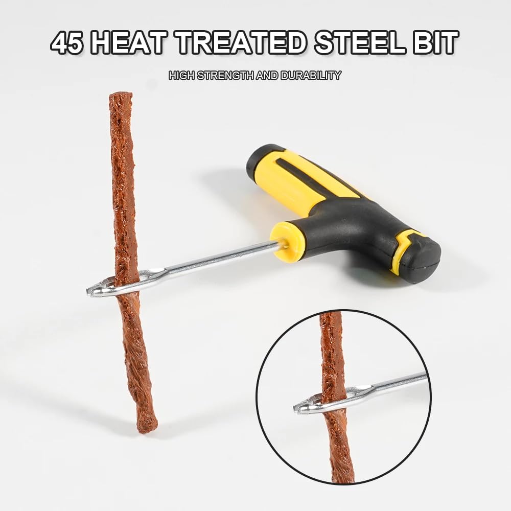 Strisce di riparazione pneumatici Tubeless Rubber 5-100 pezzi Guarnizioni adesive for auto Moto Bici Pneumatico Foratura Riparazione Pneumatici Kit di riparazione borchie(20pcs)