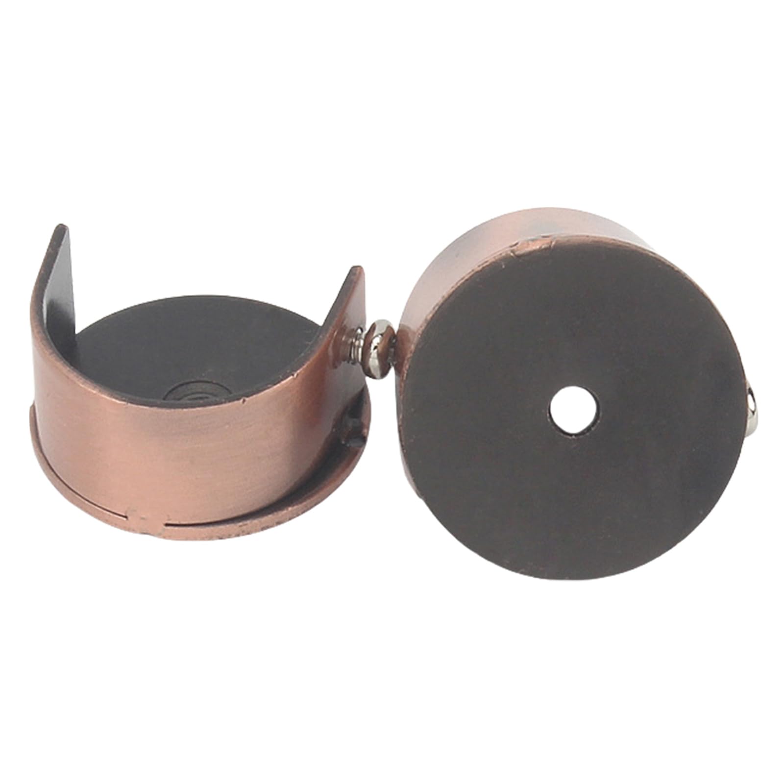 Hsioluted 2Pieces Curtain Rod Brackets Curtain Holder for 28mm Rod Wall Mount Alloy Window Hardware