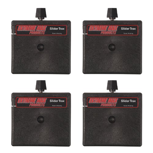 Extreme Max 3004.3156 Straight Base for Slider Trax/OEM Marine Accessory Mounting Systems, 4 Pack