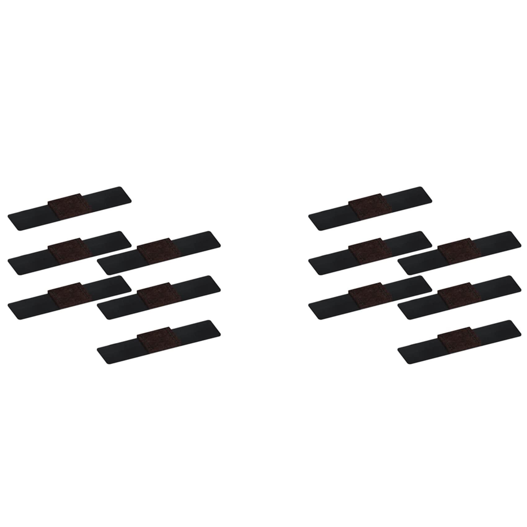 Hndhbfgrt 12X Chair Leg Felt Pads Covers Non-Slip Hook and Loop Fasteners Chair Feet Wrap Pads Protectors Floor Glides