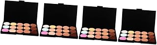 FOMIYES 4 Peças 15 Cicatrizes 15 Cores Corretivos Concha Kit De Ferramentas De Plástico Maquiagem Corretivo Corretivo Paleta De Corretivo Paleta De Maquiagem Rosto Hematoma Corretivo