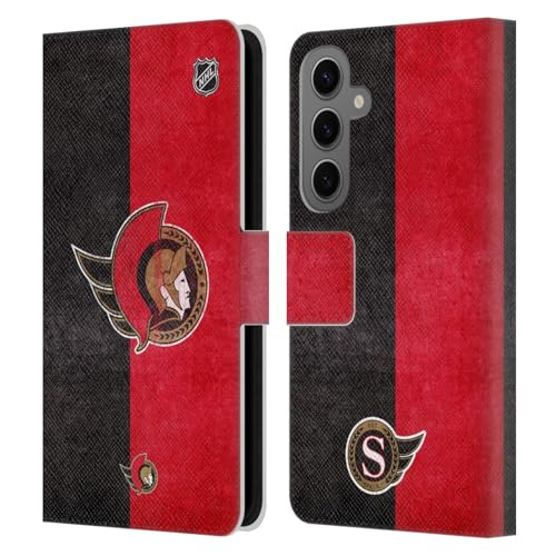 Étui en cuir Ottawa Senators pour Samsung S25 finition vintage NHL haut de gamme