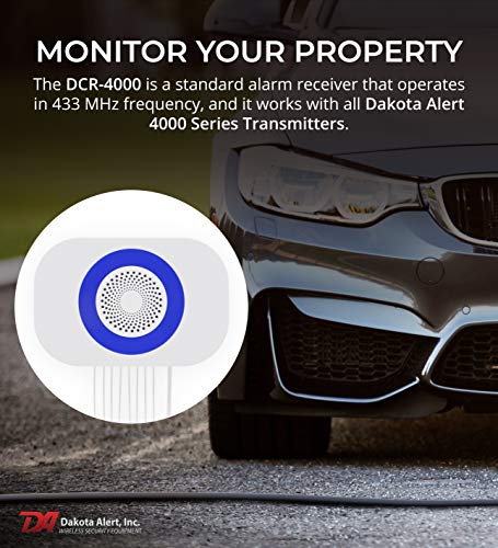 Image of Dakota Alert Driveway Alarm Sensor - Wireless One Mile DCRH-4k Plus Rubber Hose Driveway Alarm System, Relay Outputs, RE-4k Plus Receiver & DCHT-4000 Transmitter with 25-FT Rubber Hose Sensor
