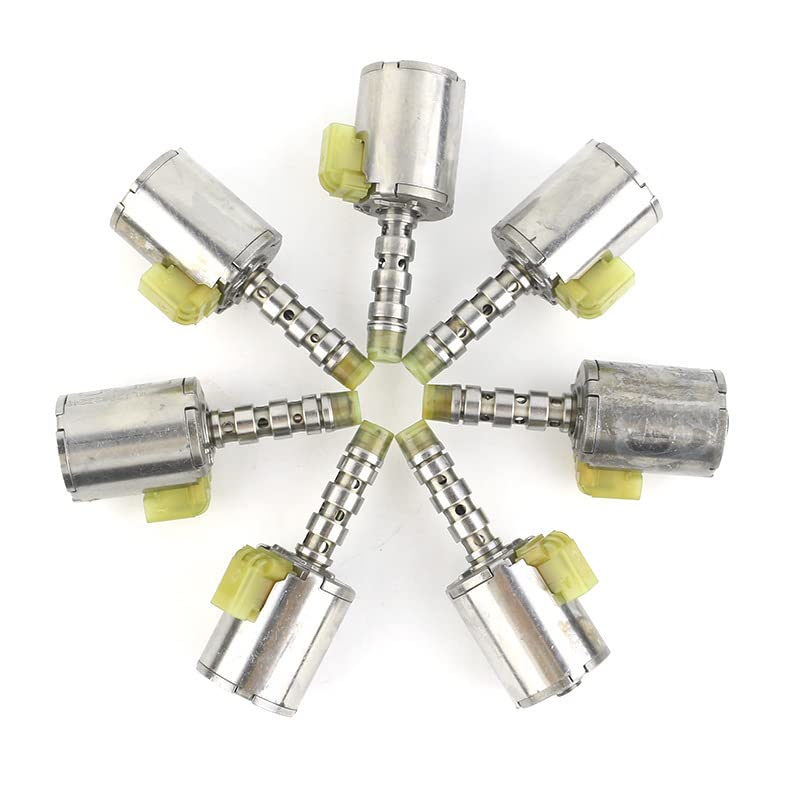 7PCS 5R110W CVT Transmission Master Shift Solenoid Set 4C3Z7G383AA 3C3Z7G383AB Fits For E150 E250 E350 2003-UP
