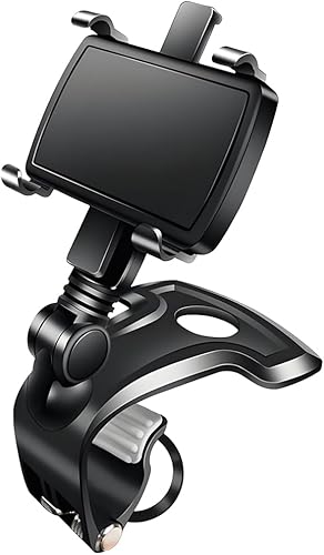 Soporte de teléfono para automóvil, rotación de 1400 grados, soporte de clip para teléfono celular, multifuncional para interior de automóvil,