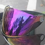 Motorcycle Helmet Sun Visor,BLD-708 Open-face Motorbike Racing Jet Helmet Adult Offroad Motocross Helmet Lenses (Color)