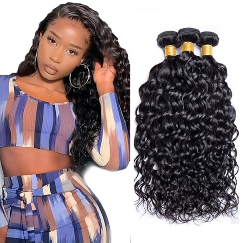 20 22 24 Inch Wet and Wavy Human Hair Bundles Water Wave Hair Extensions