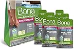 Bona Hard-Surface Floor Cleaner Liquid, for Stone, Tile, Laminate & LVT Floors, 60ml Concentrate Refill Pouch, 4 Count (Pack of 4x60ml)