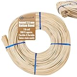 2.5 mm diameter round rattan reed in a 1 pound coil. Approximately 560 feet of weaving material for basket weaving, wicker repair and craft projects. Made from peeled inner rattan core, a natural wicker material used for basket weaving, chair caning ...