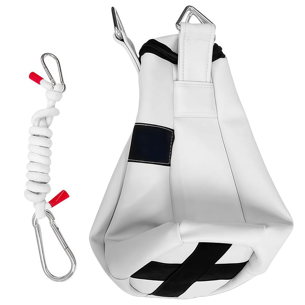 Heavy-Duty Reflex Training Bag - Premium Synthetic Leather, Customizable Weight System, Compact Design for Combat Sports and Fitness Training