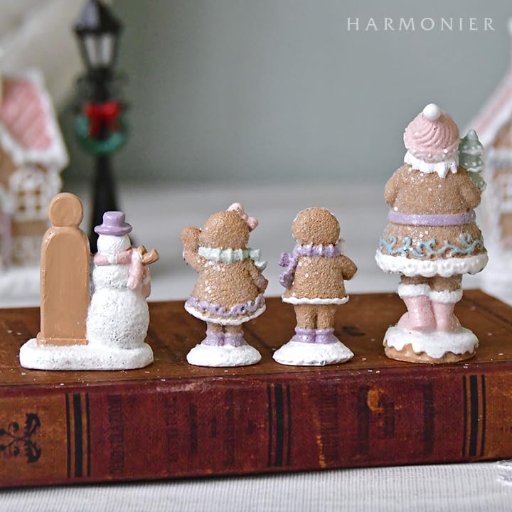 Amazon | ミニチュアクリスマスビレッジ9点セット クリスマス飾り 置物