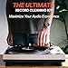 Vinyl Buddy Ultimate 5-Piece Vinyl Record Cleaning Kit | Includes: Record Cleaner – Velvet, Microfiber & Stylus Brush | Made from Premium Hardwood – Clean, Protect & Restore Your LPs
