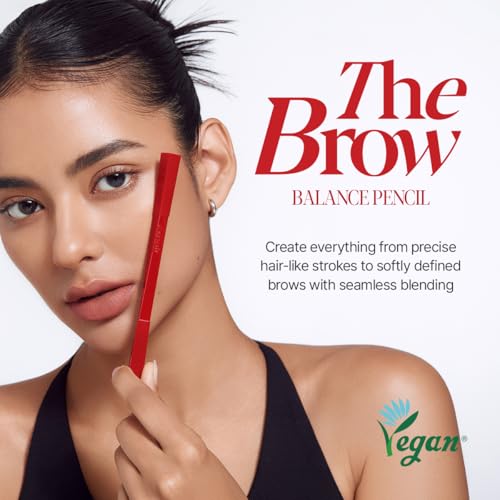 Image of Espoir The Brow Balance Pencil #9 Soft Black | Eye Brow Pencil that's Natural and Easy to Draw without Clumping | A Detailed and Rich Eyebrow Texture | Korean Makeup