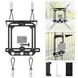 NEEWER スマホフェンスマウント マグネット式 アクションカメラ用 マウントアクセサリー シェード付き 金属製 GameChangerアプリ対応 ゴープロマウント コンパチブル iPhone/Insta360/Pocket 野球/テニスゲーム/ストリーミングビデオ録画用 PA036B