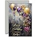 Beautiful Gold Birthday Card For Women And Her - Elegant Girl