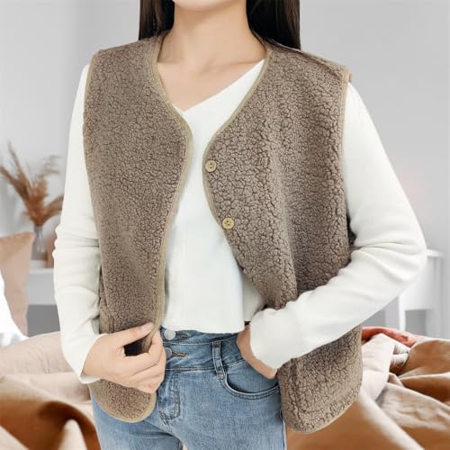 Chaleco de peluche para mujer que combate el frío sin perder estilo 2