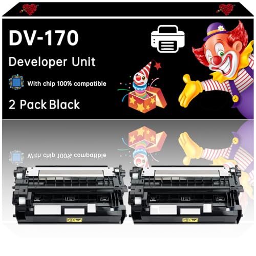 DV-170 Developer Unit Compatible with Toshiba ECOSYS M2035dn M2535dn P2135d P2135dn FS-1035MFP FS-1135MFP FS-1320D Printers (2-Pack Black)