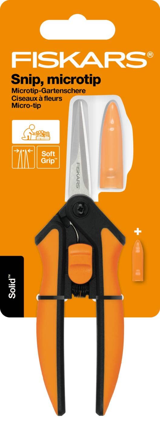 Fiskars Solid Ciseaux à élaguer, Orange/Noir