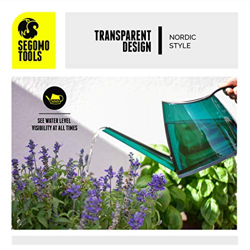 Segomo Tools 40 Ounce, 1.2 Liter, 1/3 Gallon Small Green Indoor Long Spout House Watering Can - WC40 - Thumbnail 3