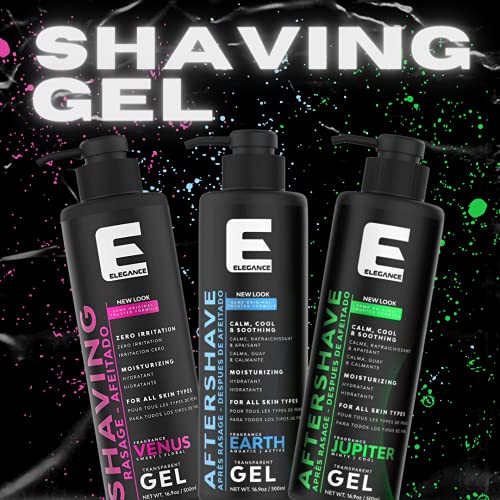 Elegance Transparent Clear Shaving Gel Earth 500 Ml,500 ml (pk of 1) - Image 3