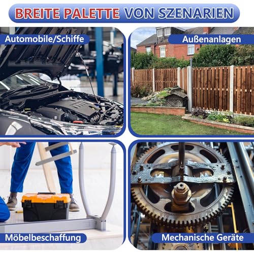 Hutmuttern Set, 175 Stück Nylon Kappenmuttern, M3/M4/M5/M6/M8/M10 Sechskant Hutmuttern für Schrauben, mit Aufbewahrungsbox