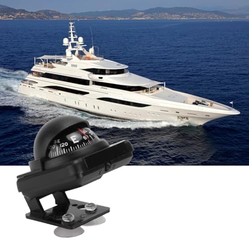 Joyzan Car Compass, Automotive Dash Mini Auto Sea Marine Dashboard Suction Pivoting Adjustable Foldable Navigation Direction Pointing Guide Ball Mount Tool Boat Ship RV Vehicle Outdoor Trip Hiking - Image 6