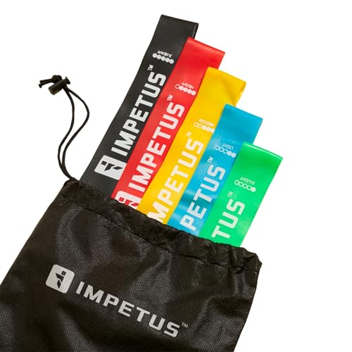 IMPETUS Resistance Flexbands – Pack of 5 Mini Loop Resistance Ban...