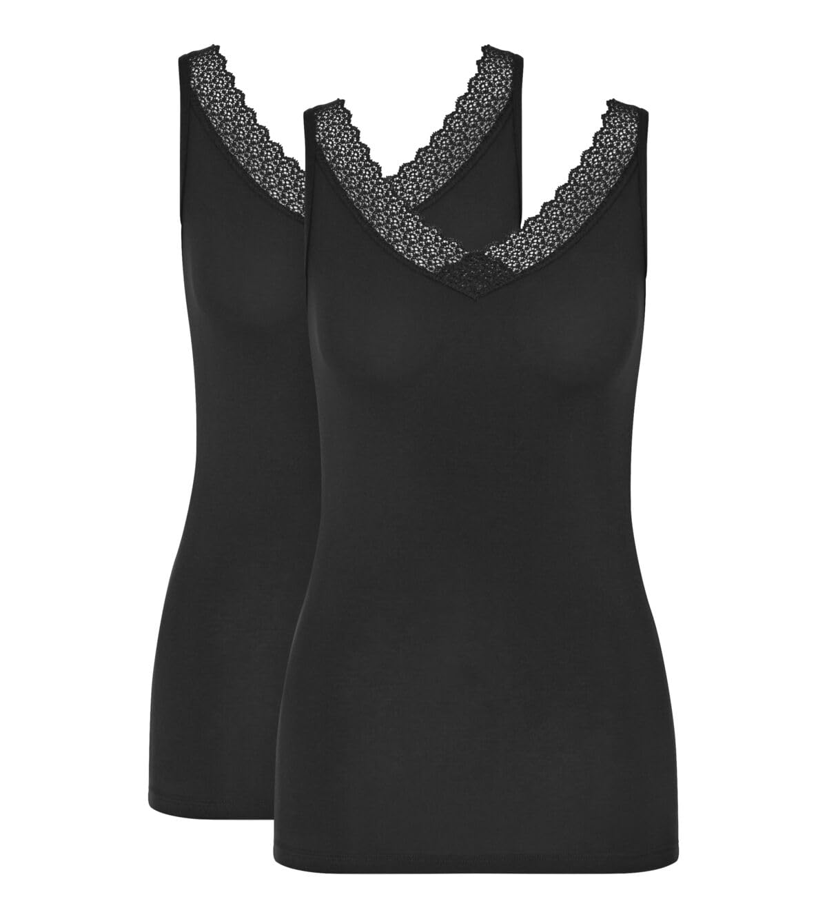 Triumph Feel of Modal Tank Top 2P Black, czarny, L